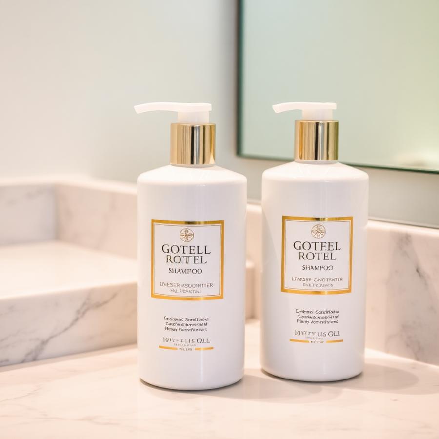 Bulk hotel shampoo and conditioner bottles supplied in Ghana